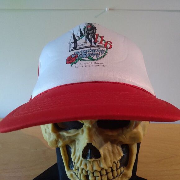 Deadstock Vintage Kentucky Derby 116th 1990 Snap Back Trucker Hat - Picture 1 of 8